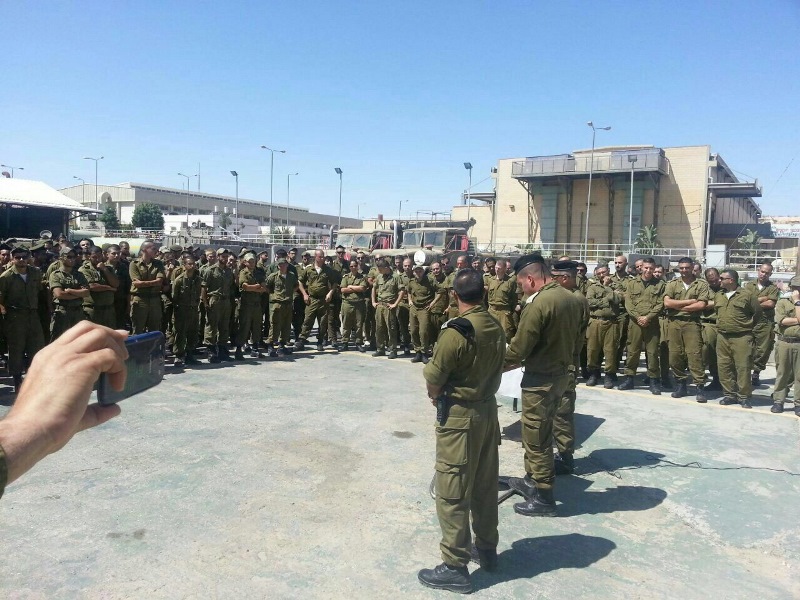 יולי 2014- תמונות מפריסת כוחות יחש''מ 653 במבצע צוק איתן