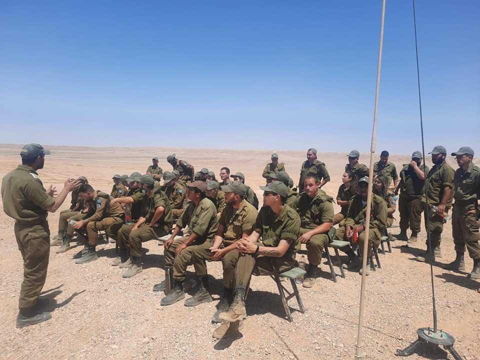 תמונה של מאי 2019- חיילי פלוגת הרק"ם של גדוד הנגב ביקרו במחנה שיזפון